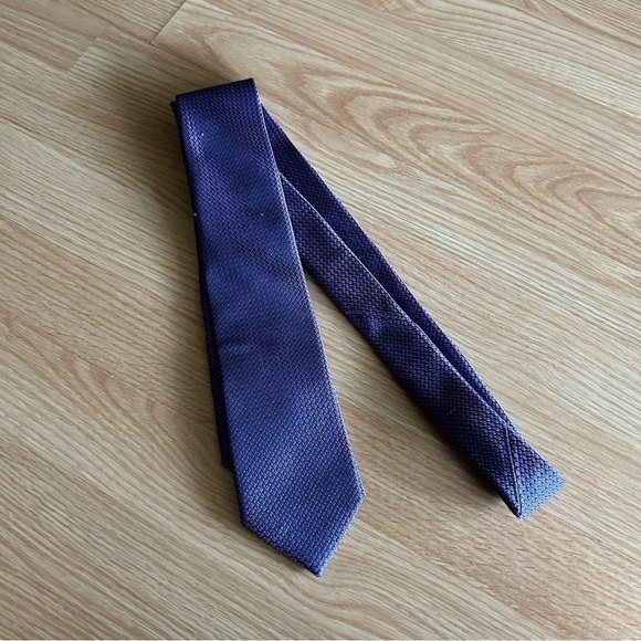 Michael Kors Purple Patterned Silk Tie - Picture 1 of 7